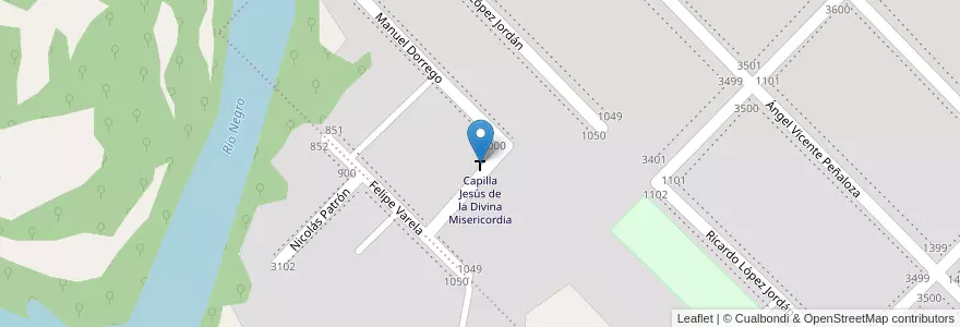 Mapa de ubicacion de Capilla Jesús de la Divina Misericordia en آرژانتین, Chaco, Departamento San Fernando, Resistencia, Resistencia.