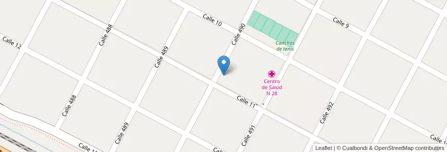 Mapa de ubicacion de Capilla Maria Teresa de Calcuta, Gonnet en Argentine, Province De Buenos Aires, Partido De La Plata, Manuel B. Gonnet.