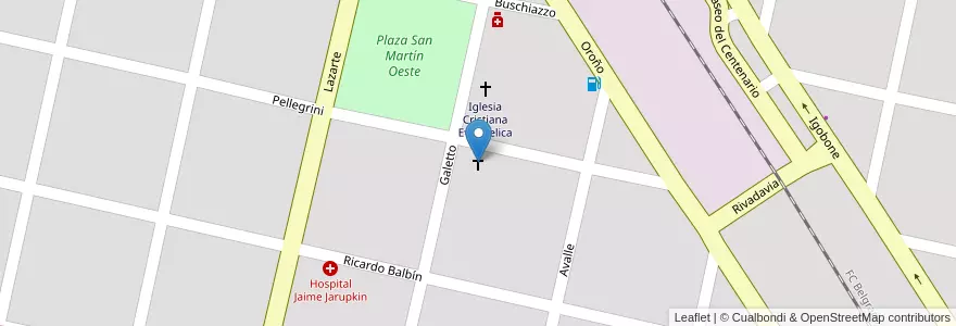 Mapa de ubicacion de Capilla Nuestra Señora de Guadalupe en Argentina, Santa Fe, Departamento San Jerónimo, Municipio De San Genaro, San Genaro.