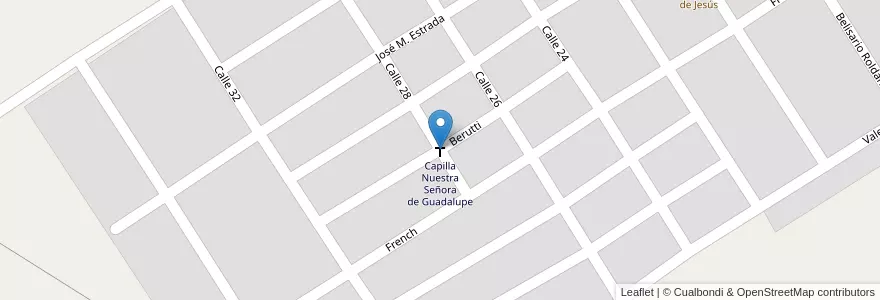 Mapa de ubicacion de Capilla Nuestra Señora de Guadalupe en Argentina, Buenos Aires, Partido De Zárate.