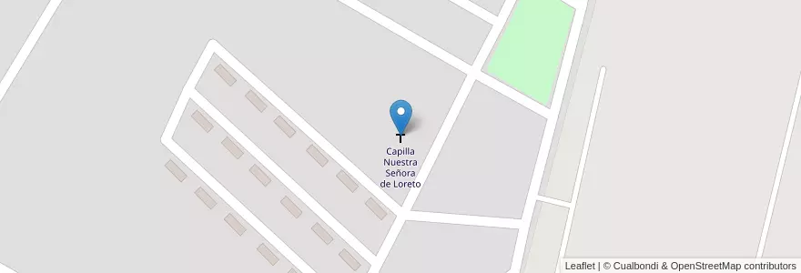 Mapa de ubicacion de Capilla Nuestra Señora de Loreto en アルゼンチン, サンルイス州, General Pedernera, Villa Mercedes.