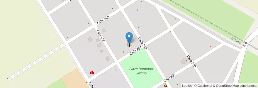 Mapa de ubicacion de Capilla Nuestra Señora de Luján en アルゼンチン, ブエノスアイレス州, Partido De Mercedes.