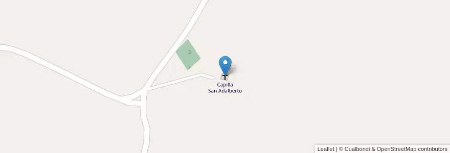 Mapa de ubicacion de Capilla San Adalberto en الأرجنتين, Misiones, Departamento Leandro N. Alem, Municipio De Cerro Azul.