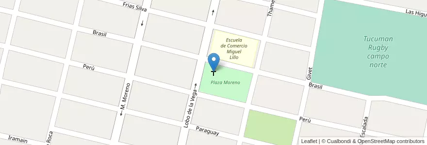 Mapa de ubicacion de Capilla San Cristobal en アルゼンチン, トゥクマン州, Departamento Yerba Buena, Yerba Buena.