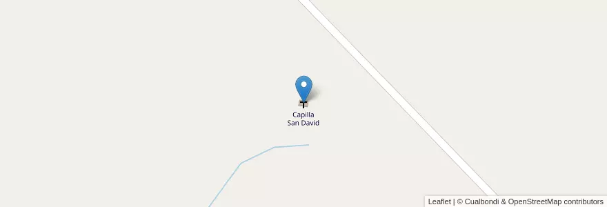 Mapa de ubicacion de Capilla San David en 阿根廷, Chubut, Departamento Gaiman, Dolavon.