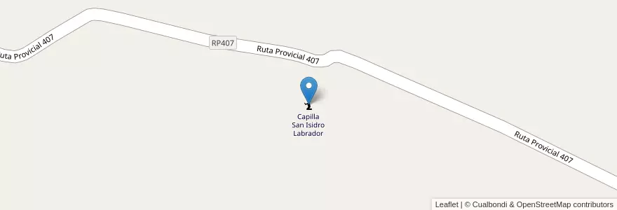 Mapa de ubicacion de Capilla San Isidro Labrador en アルゼンチン, サンフアン州, チリ, Iglesia.