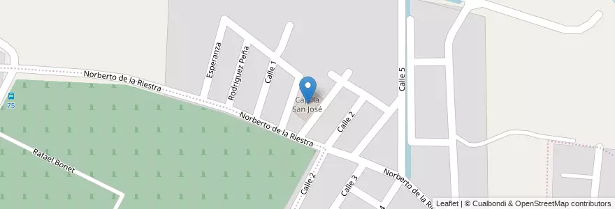 Mapa de ubicacion de Capilla San José en アルゼンチン, コルドバ州, Departamento Capital, Pedanía Capital, Córdoba, Municipio De Córdoba.