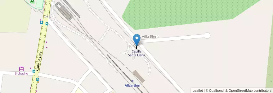 Mapa de ubicacion de Capilla Santa Elena en Аргентина, Сан-Хуан, Чили, Albardón.