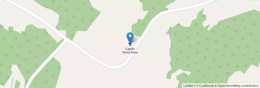 Mapa de ubicacion de Capilla Santa Rosa en Argentinië, Misiones, Departamento Guaraní, Municipio De El Soberbio.