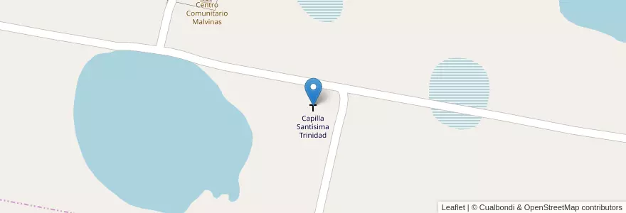 Mapa de ubicacion de Capilla Santísima Trinidad en アルゼンチン, コリエンテス州, Departamento Goya, Municipio De Yatay Tí Calle, Municipio De Goya, Punta Ifrán.