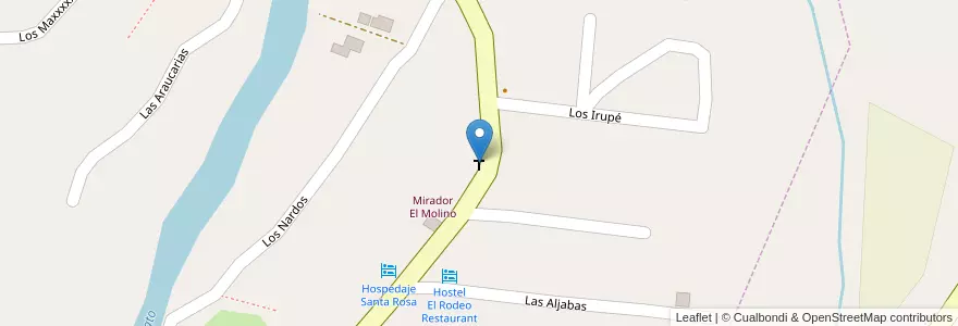 Mapa de ubicacion de Capilla Virgen del Diable en アルゼンチン, カタマルカ州, Departamento Ambato, Municipio De El Rodeo, El Rodeo.