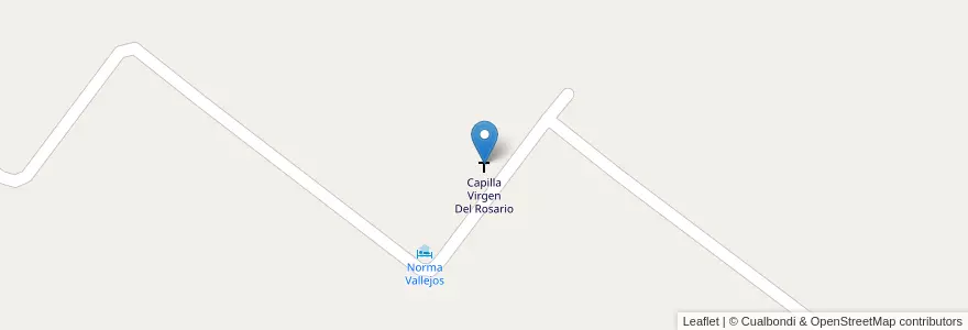 Mapa de ubicacion de Capilla Virgen Del Rosario en アルゼンチン, コリエンテス州, Departamento San Miguel, Municipio De San Miguel.