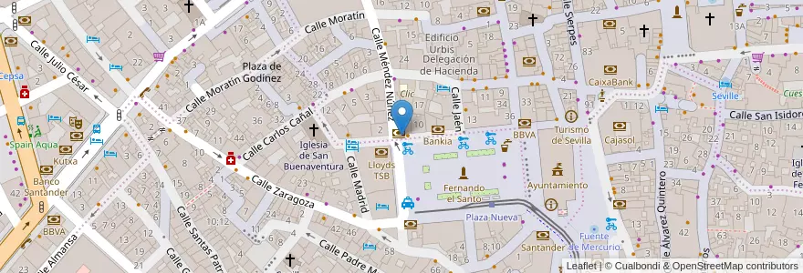 Mapa de ubicacion de Capitol en Испания, Андалусия, Севилья, Севилья.