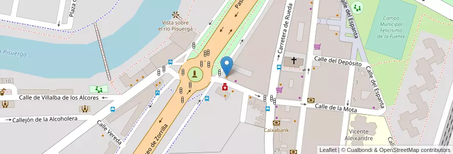 Mapa de ubicacion de Capricho's en スペイン, カスティーリャ・イ・レオン州, Valladolid, Valladolid.