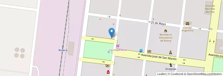 Mapa de ubicacion de Caprieta en Arjantin, Buenos Aires, Partido De Adolfo Alsina.