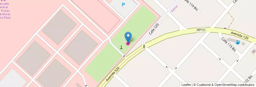 Mapa de ubicacion de CAPS 15, Ringuelet en Arjantin, Buenos Aires, Partido De La Plata, Ringuelet.