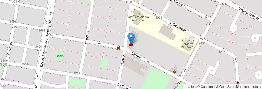 Mapa de ubicacion de CAPS 4 Doctor Graciano Lugo en Аргентина, Корриентес, Departamento Capital, Corrientes, Corrientes.