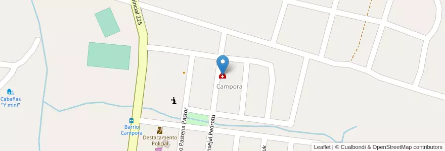 Mapa de ubicacion de C.A.P.S. Barrio Cámpora en Argentinië, Misiones, Departamento Leandro N. Alem, Municipio De Leandro N. Alem.