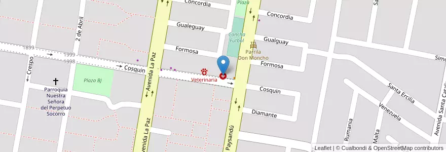 Mapa de ubicacion de C.A.P.S. - Centro de Atención Primaria N°3 en Аргентина, Корриентес, Departamento Capital, Corrientes, Corrientes.