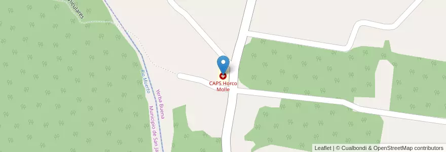 Mapa de ubicacion de CAPS Horco Molle en 阿根廷, Tucumán, Departamento Yerba Buena, Yerba Buena.