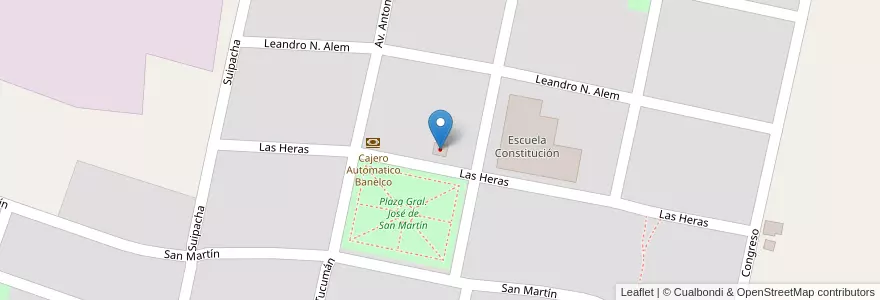 Mapa de ubicacion de C.A.P.S José Alperovich en آرژانتین, Tucumán, Departamento Chicligasta, Municipio De Trinidad, La Trinidad.
