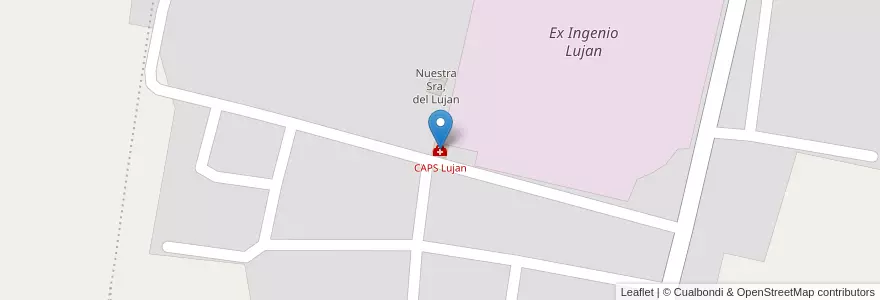 Mapa de ubicacion de CAPS Lujan en Arjantin, Tucumán, Departamento Cruz Alta, Municipio De Delfín Gallo.