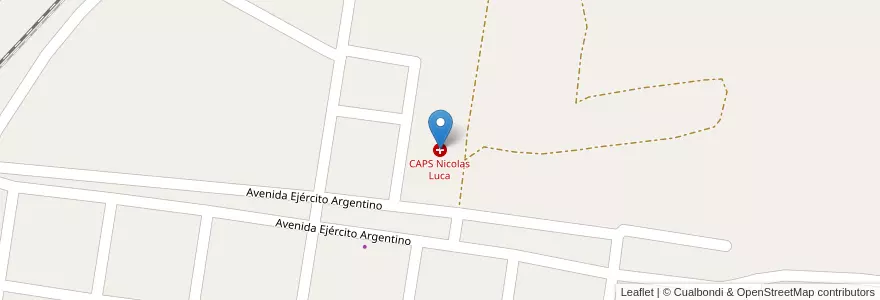 Mapa de ubicacion de CAPS Nicolas Luca en Arjantin, Corrientes, Departamento General Alvear, Municipio De Alvear.