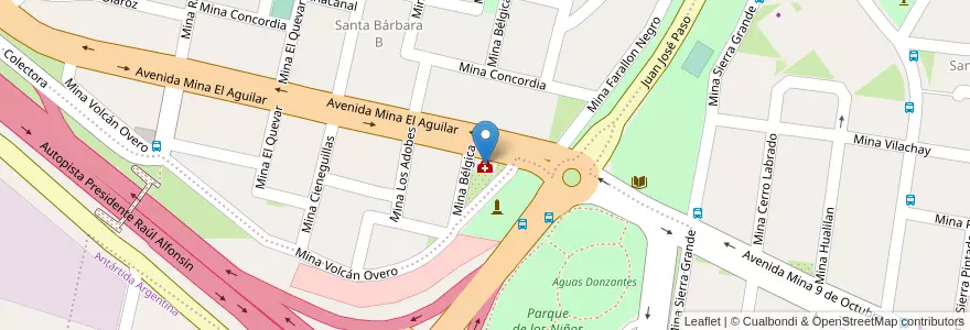 Mapa de ubicacion de CAPs Santa Bárbara en آرژانتین, Jujuy, Departamento Palpalá, Municipio De Palpalá.