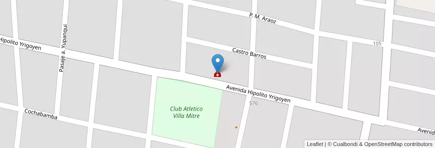 Mapa de ubicacion de Caps Santa Rosa en 아르헨티나, Tucumán, Departamento Tafí Viejo, Tafí Viejo.