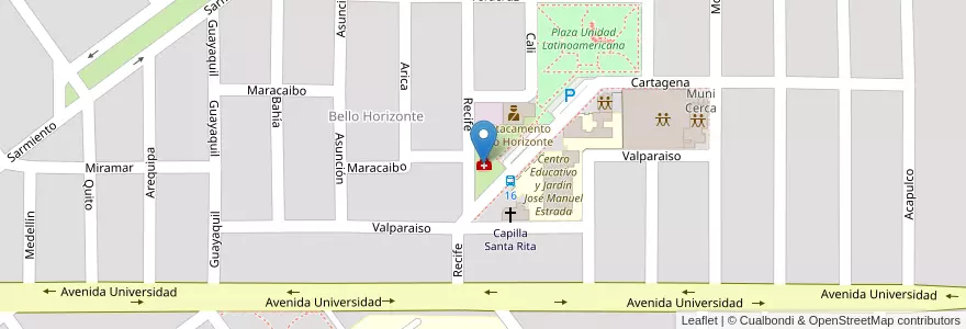 Mapa de ubicacion de CAPS "Stella Maris Arce" en Argentina, Córdoba, Departamento General San Martín, Pedanía Villa María, Municipio De Villa María, Villa María.