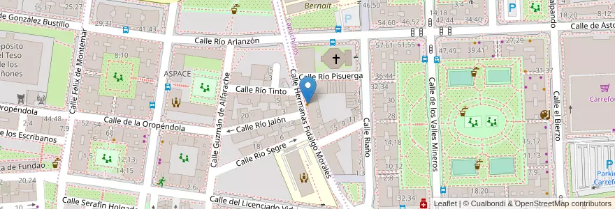 Mapa de ubicacion de Capuchinos Bar en Spanien, Kastilien Und León, Salamanca, Campo De Salamanca, Salamanca.