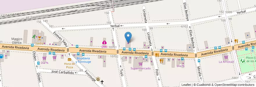 Mapa de ubicacion de Car Perfect, Liniers en アルゼンチン, Ciudad Autónoma De Buenos Aires, Comuna 9, ブエノスアイレス, Comuna 10.