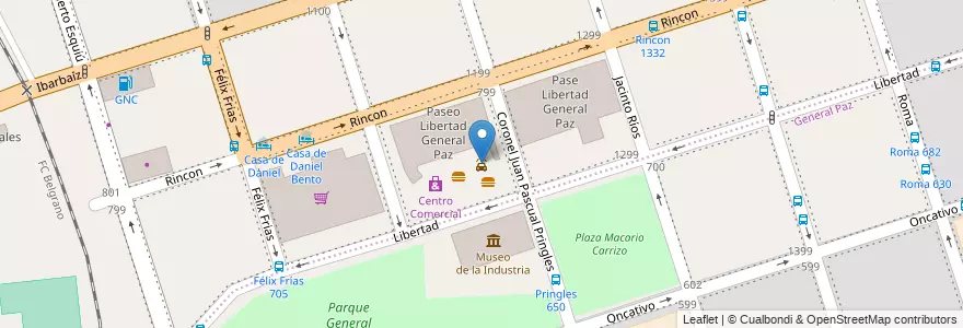 Mapa de ubicacion de Car Wash en الأرجنتين, Córdoba, Departamento Capital, Pedanía Capital, Córdoba, Municipio De Córdoba.