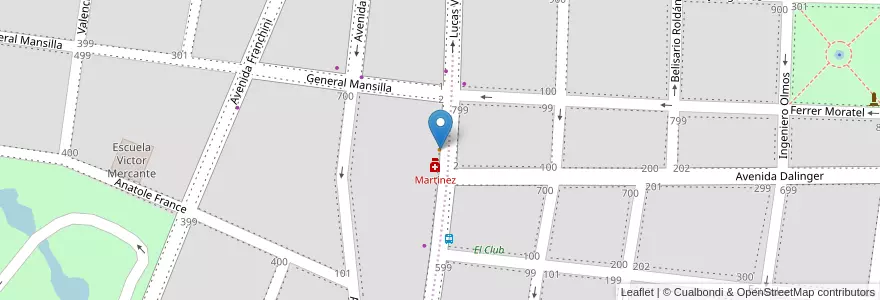 Mapa de ubicacion de Caramela en Аргентина, Кордова, Departamento Santa María, Pedanía Alta Gracia, Municipio De Alta Gracia, Alta Gracia.