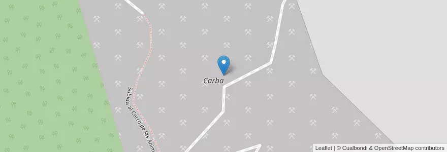 Mapa de ubicacion de Carba en アルゼンチン, ブエノスアイレス州, Partido De Tandil, Tandil.