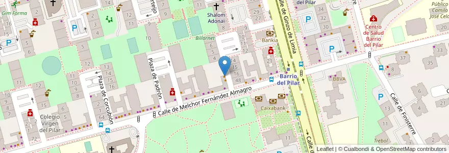 Mapa de ubicacion de Carballo en Испания, Мадрид, Мадрид, Área Metropolitana De Madrid Y Corredor Del Henares, Мадрид.