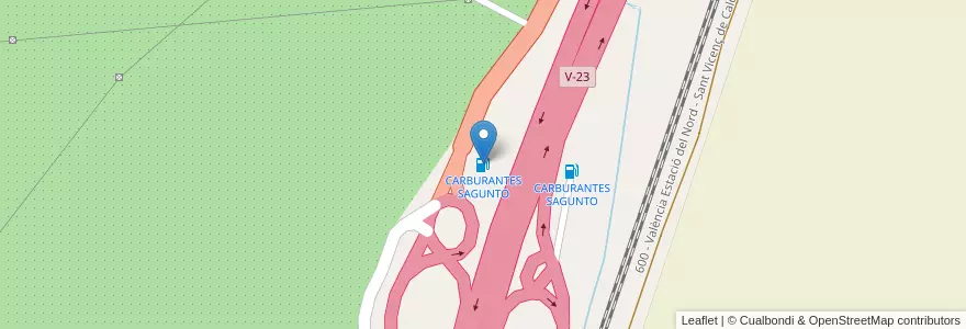 Mapa de ubicacion de CARBURANTES SAGUNTO en Spanien, Valencianische Gemeinschaft, Valencia, El Camp De Morvedre, Sagunt / Sagunto.