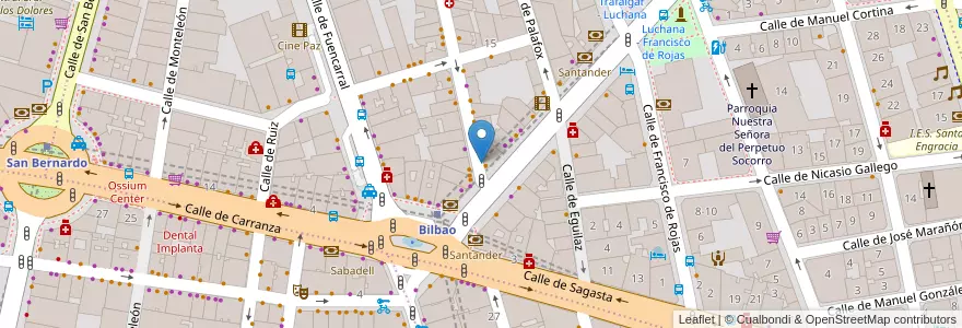 Mapa de ubicacion de CARDENAL CISNEROS, CALLE, DEL,2 en Испания, Мадрид, Мадрид, Área Metropolitana De Madrid Y Corredor Del Henares, Мадрид.
