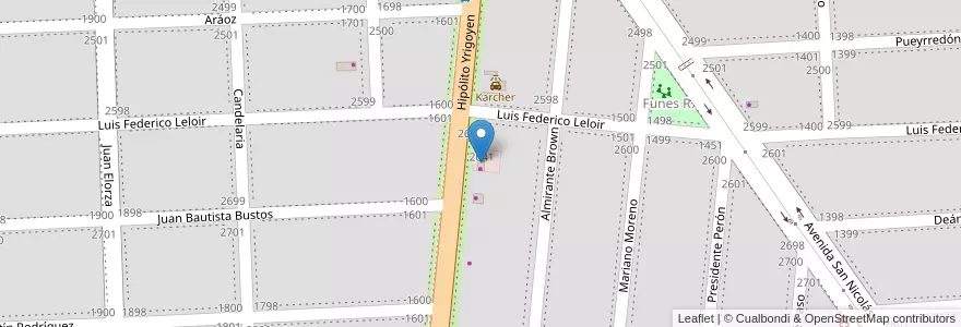Mapa de ubicacion de Cardio Vida en Argentinië, Santa Fe, Departamento Rosario, Municipio De Funes, Funes.