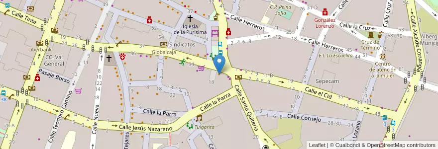 Mapa de ubicacion de Careus en 西班牙, Castilla-La Mancha, Albacete, Albacete.