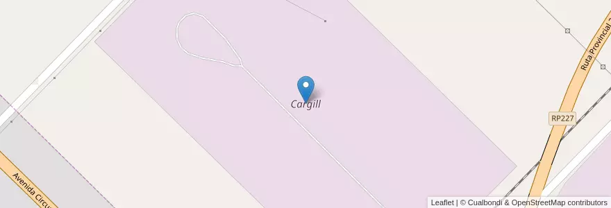 Mapa de ubicacion de Cargill en アルゼンチン, ブエノスアイレス州, Partido De Necochea.