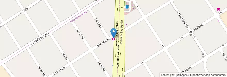 Mapa de ubicacion de Caridade Fernandes en Argentina, Buenos Aires, Partido De Florencio Varela.