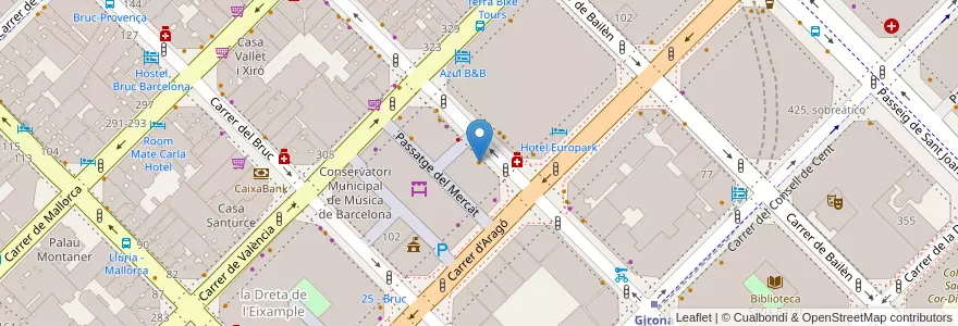 Mapa de ubicacion de Carite Bar & Lounge en Espanha, Catalunha, Barcelona, Barcelonès, Barcelona.
