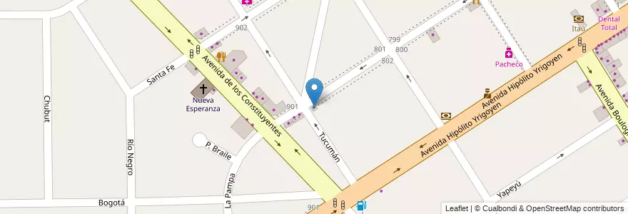 Mapa de ubicacion de Carlino Propedades en الأرجنتين, بوينس آيرس, Partido De Tigre, General Pacheco.