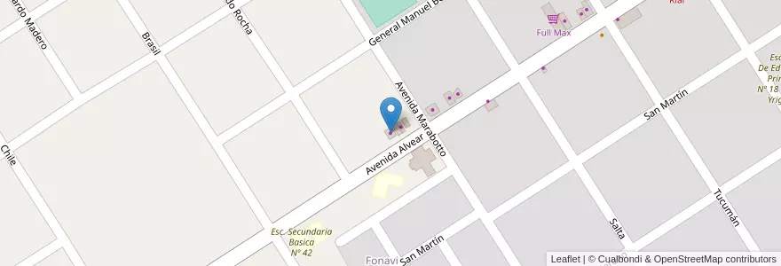 Mapa de ubicacion de Carlitos en 아르헨티나, 부에노스아이레스주, Partido De Tigre, Benavídez.