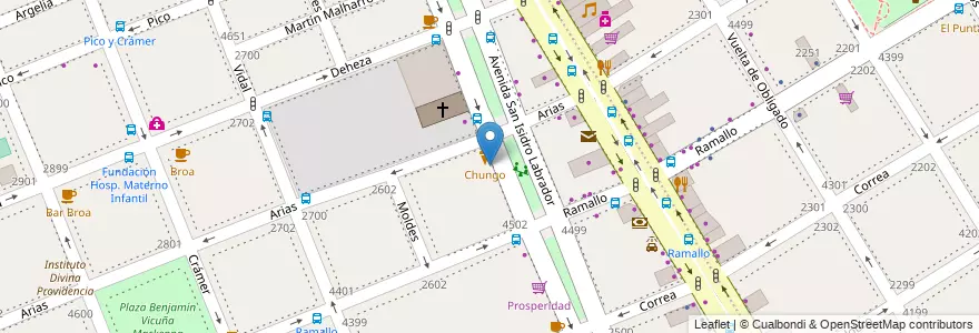 Mapa de ubicacion de Carlitos, Saavedra en Argentinië, Ciudad Autónoma De Buenos Aires, Buenos Aires, Comuna 13.
