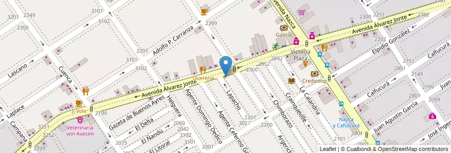 Mapa de ubicacion de Carlos a Rios e Hijos Propiedades, Villa Santa Rita en アルゼンチン, Ciudad Autónoma De Buenos Aires, ブエノスアイレス, Comuna 11.