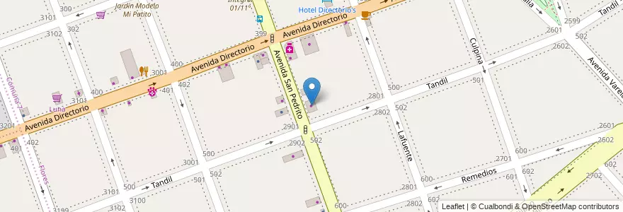 Mapa de ubicacion de Carlos Alberto S.R.L., Flores en Argentinië, Ciudad Autónoma De Buenos Aires, Comuna 7, Buenos Aires.
