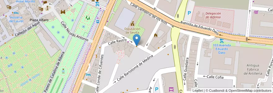 Mapa de ubicacion de Carlos Baena en Sepanyol, Andalucía, Sevilla, Sevilla.