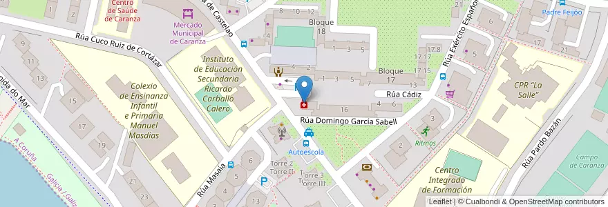 Mapa de ubicacion de Carlos Cobelo Romero en España, Galicia / Galiza, A Coruña, Ferrol, Ferrol.